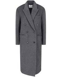 Low Classic - Double-Breasted Peak-Lapel Coat - Lyst