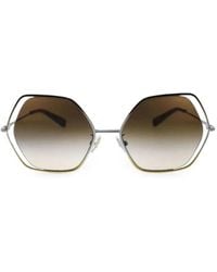 COACH - Geometric-Frame Sunglasses - Lyst