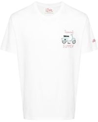 Mc2 Saint Barth - X Vespa Cotton T-shirt - Lyst