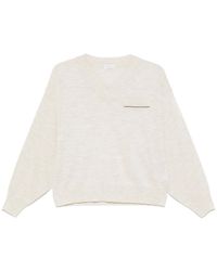 Brunello Cucinelli - Fein Gestricktes T-Shirt - Lyst