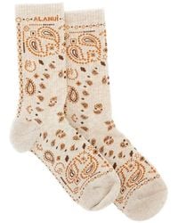 Alanui - Paisley-Jacquard Socks - Lyst