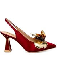 Kat Maconie - Floral-Embellishment Mules - Lyst