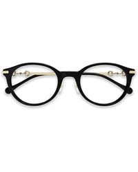 Gucci - Horsebit Brille Mit Rundem Gestell - Lyst