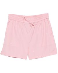 Burberry - Pinstripe-Pattern Drawstring Shorts - Lyst
