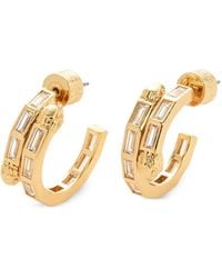 Kurt Geiger - Eagle Head Crystal-Embellished Earrings - Lyst