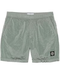 Stone Island - Costume Da Bagno Con Applicazione Compass - Lyst