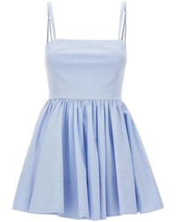 ANDAMANE - Carrie Micro-Stripe Pleated Mini Dress - Lyst