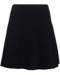 Theory - High-waisted A-line Mini Skirt - Lyst