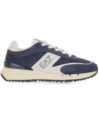 EA7 - Otg Low-Top Leather Sneakers - Lyst