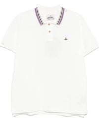 Vivienne Westwood - Orb-Embroidered Polo Shirt - Lyst