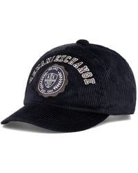 ARMANI EXCHANGE - Logo-Patch Corduroy Baseball Cap - Lyst