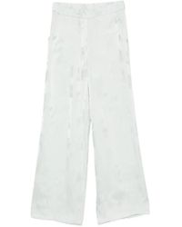 Calvin Klein - Floral-Jacquard Relaxed-Fit Trousers - Lyst