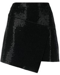 ANDREADAMO - Glass-crystal-embellished Mini-skirt - Lyst