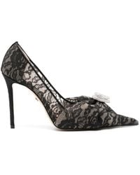 Mach & Mach - Double Bow 95mm Lace Pumps - Lyst