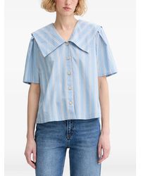 Marc O' Polo - Chemise Rayée À Col Marin - Lyst