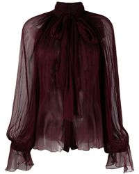 Atu Body Couture - Blusa semi trasparente - Lyst