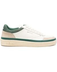 GHŌUD - Pads Crack Leather Sneakers - Lyst