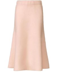 Fabiana Filippi - Flared Knitted Midi Skirt - Lyst