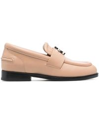 Lanvin - Logo-plaque Detail Loafers - Lyst