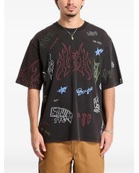 A Bathing Ape - Overall-Print Relaxed Fit T-Shirt - Lyst