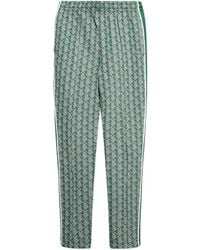 Lacoste - Geometric-Pattern Side-Stripe Trousers - Lyst