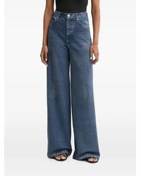 Rag & Bone - High-Waist Wide-Leg Jeans - Lyst
