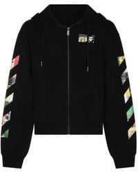 Off-White c/o Virgil Abloh - Arrows Diag-Stripe Hoodie - Lyst