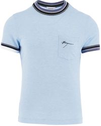 Ferragamo - T-shirt With Color Block Trims - Lyst