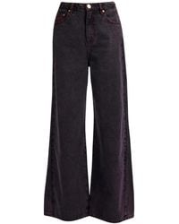 One Teaspoon - Love Machines Wide-Leg Jeans - Lyst