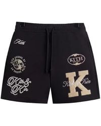 Kith - Emery Logo-Detail Shorts - Lyst