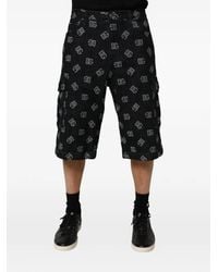 Dolce & Gabbana - Logo-Print Cargo Shorts - Lyst