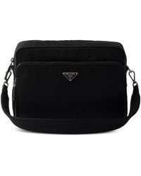 Prada - Re-Nylon Triangle-Logo Shoulder Bag - Lyst