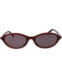 Emporio Armani - Oval-Frame Sunglasses - Lyst
