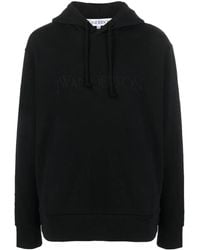 JW Anderson - Logo-Embroidered Cotton Hoodie - Lyst