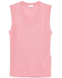 Liu Jo - Haut En Maille À Design Côtelé - Lyst