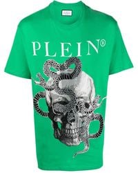 Philipp Plein - Snake-Print Short-Sleeve T-Shirt - Lyst