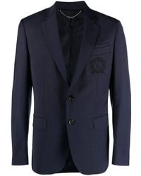 Billionaire - Embroidered-Logo Blazer - Lyst