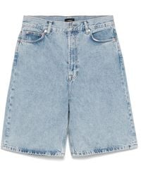 Wardrobe NYC - Low-Rise Denim Shorts - Lyst