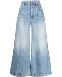 KHAITE - Jeans Jackie A Gamba Ampia - Lyst