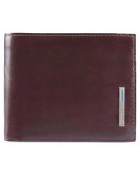 Piquadro - Leather Coin-Pocket Wallet - Lyst