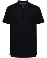 Kiton - Zip-Fastening Cotton Polo Shirt - Lyst