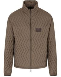 Emporio Armani - Quilted Down Jacket - Lyst