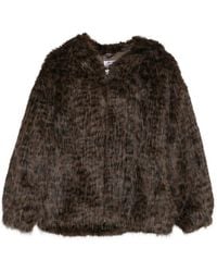 Betta Corradi - Leopard-Print Faux-Fur Jacket - Lyst