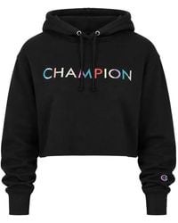 Champion - Sudadera Corta Reverse Weave Con Capucha - Lyst