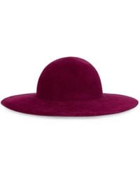 Alberta Ferretti - Wide-Brim Tall-Crown Hat - Lyst