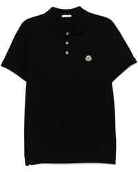 Moncler - Logo Cotton Polo Shirt - Lyst