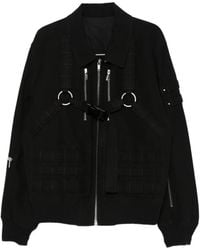 Rick Owens - Blixa Harness-Detail Cargo-Pockets Bomber Jacket - Lyst