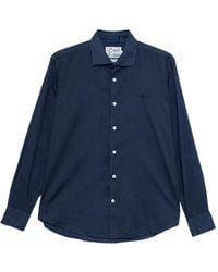 MC2 Saint Barth - Logo-Embroidered Cotton Shirt - Lyst