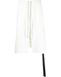 Rick Owens - Bermudas Drawstring Pods de tiro caído - Lyst