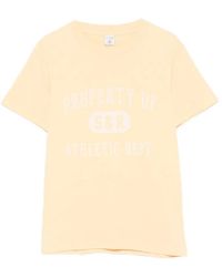 Sporty & Rich - Fergus Slogan-Print Cotton T-Shirt - Lyst